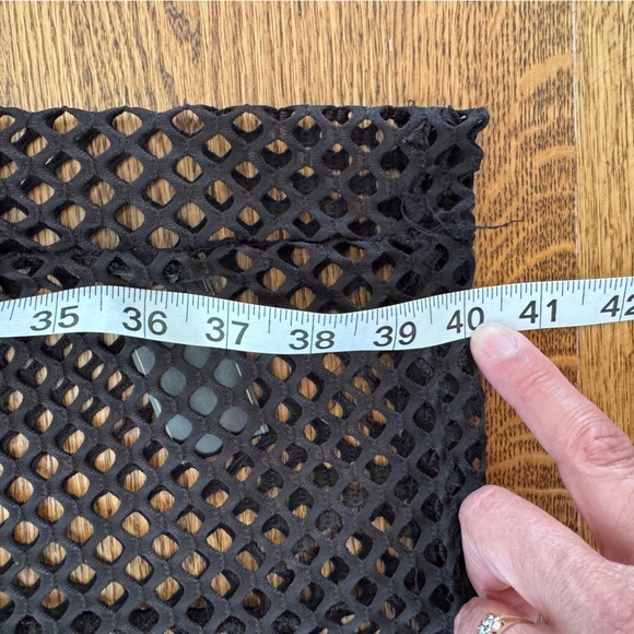 Kardashian Kollection Dress Black Lace Mesh midi women’s large - Picture 9 of 11